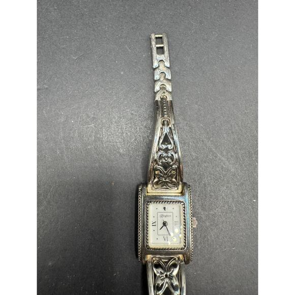 Brighton Hamilton Silver Tone Butterfly Metal Band Ladies Wrist Watch White Dial main image 6